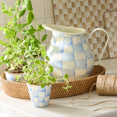 Courtly Check Herb Pots, Set of 3