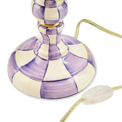 Royal Check Candlestick Lamp