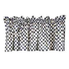 Rosy Check Cafe Valance