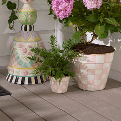 Emerald Check Small Garden Pot