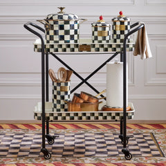 Courtly Check 3-Tier Kitchen Cart
