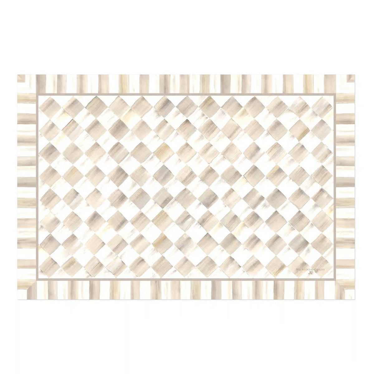 Mocha Check 3' x 5' Floor Mat