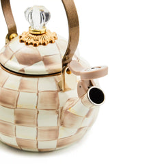 Emerald Check Whistling Tea Kettle