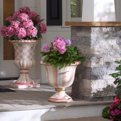 Courtly Check Pedestal Urn