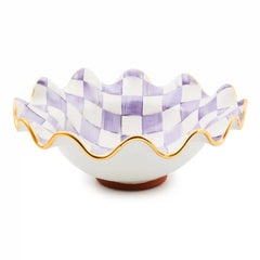 Courtly Check Medium Ceramic Fluted Serving Bowl