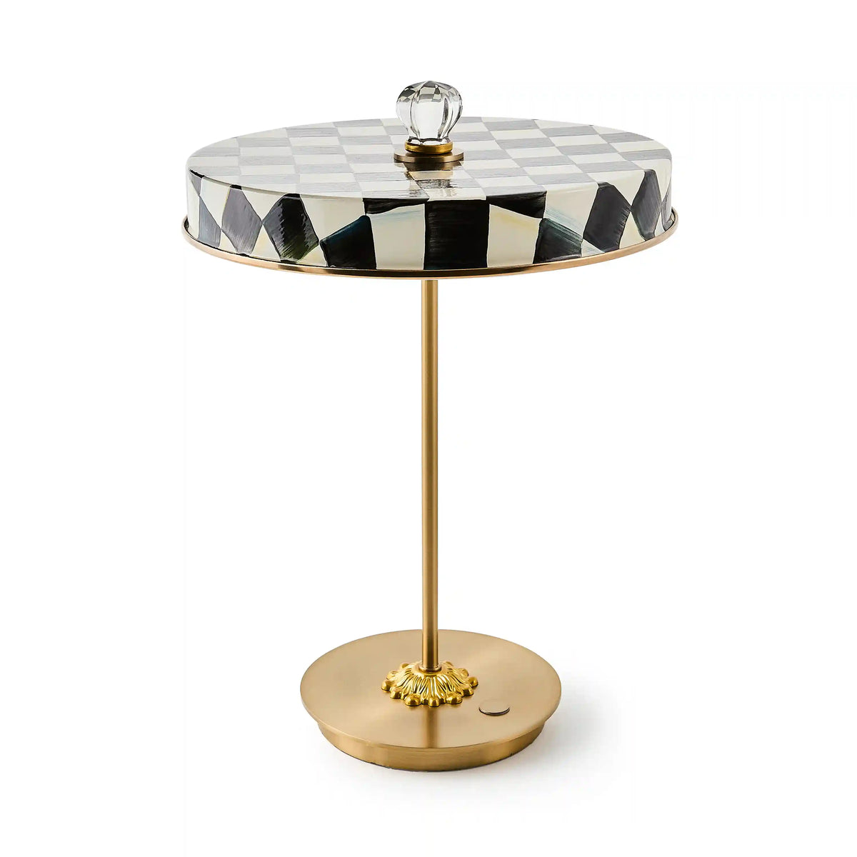 Rosy Check LED Rechargeable Disk Table Lamp
