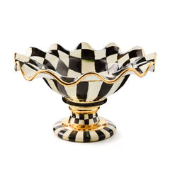 Rosy Check Ceramic Compote