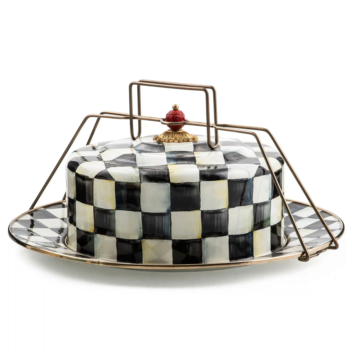 Courtly Check Cake Carrier