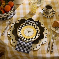 Sterling Check Bistro Flatware 5 Piece Place Setting