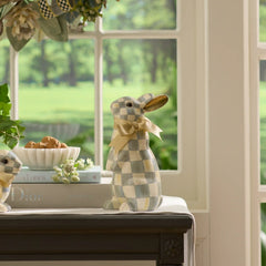 Sterling Check Resting Bunny