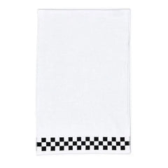 Hand Towel with Black Check Border