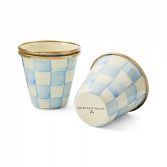 Rosy Check Herb Pots, Set of 3